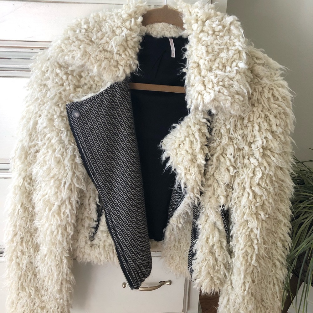 Free People Sherpa Moto Jacket